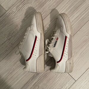 Adidas continental 80 White Navy Scarlet’ Sneakers with Navy and Red Accents